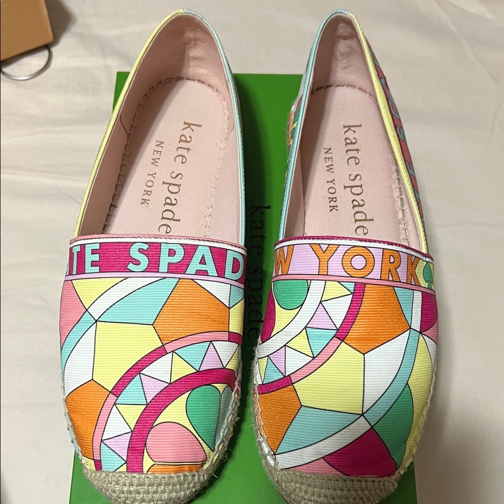 Kate Spade Colorful Geometric Espadrilles